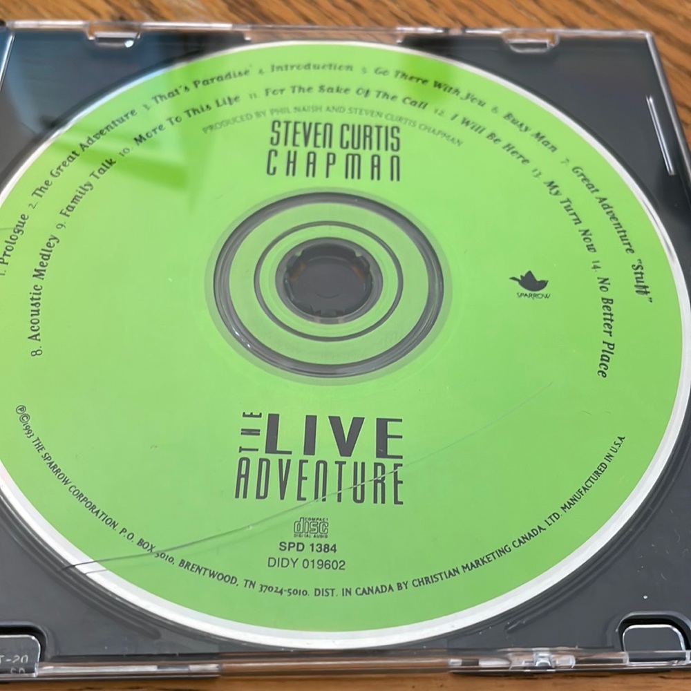 Steven Curtis Chapman The Live Adventure CD - Picture 2 of 2